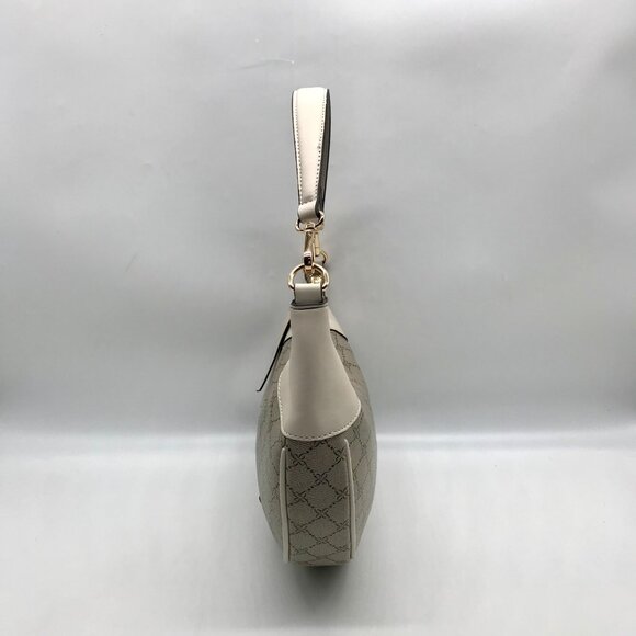 Nine West Beige Logo Milk Byron Hobo Bag - Picture 3 of 11